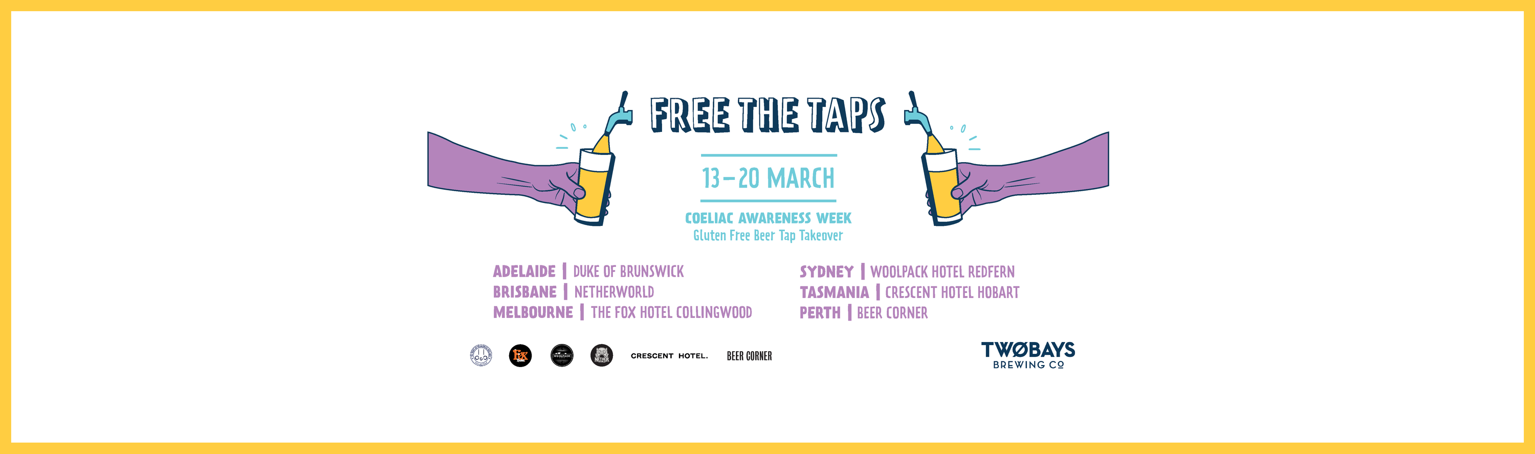 Coeliac Awareness Week National Gluten Free Beer Tap Takeover (13-20 March)